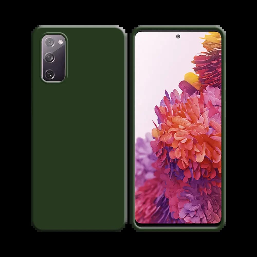 Coque silicone Samsung Galaxy S20 FE - Vert Foncé