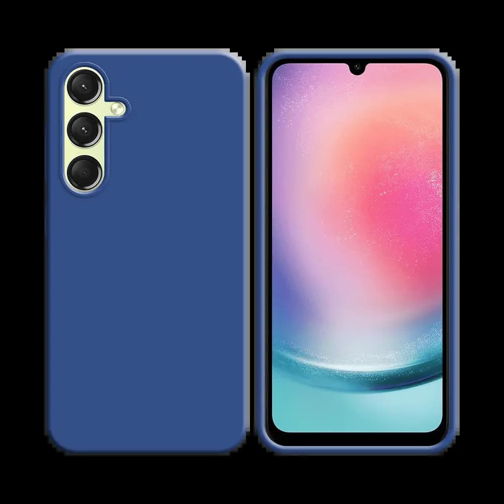Coque silicone Samsung Galaxy A24 4G - Bleu Marine