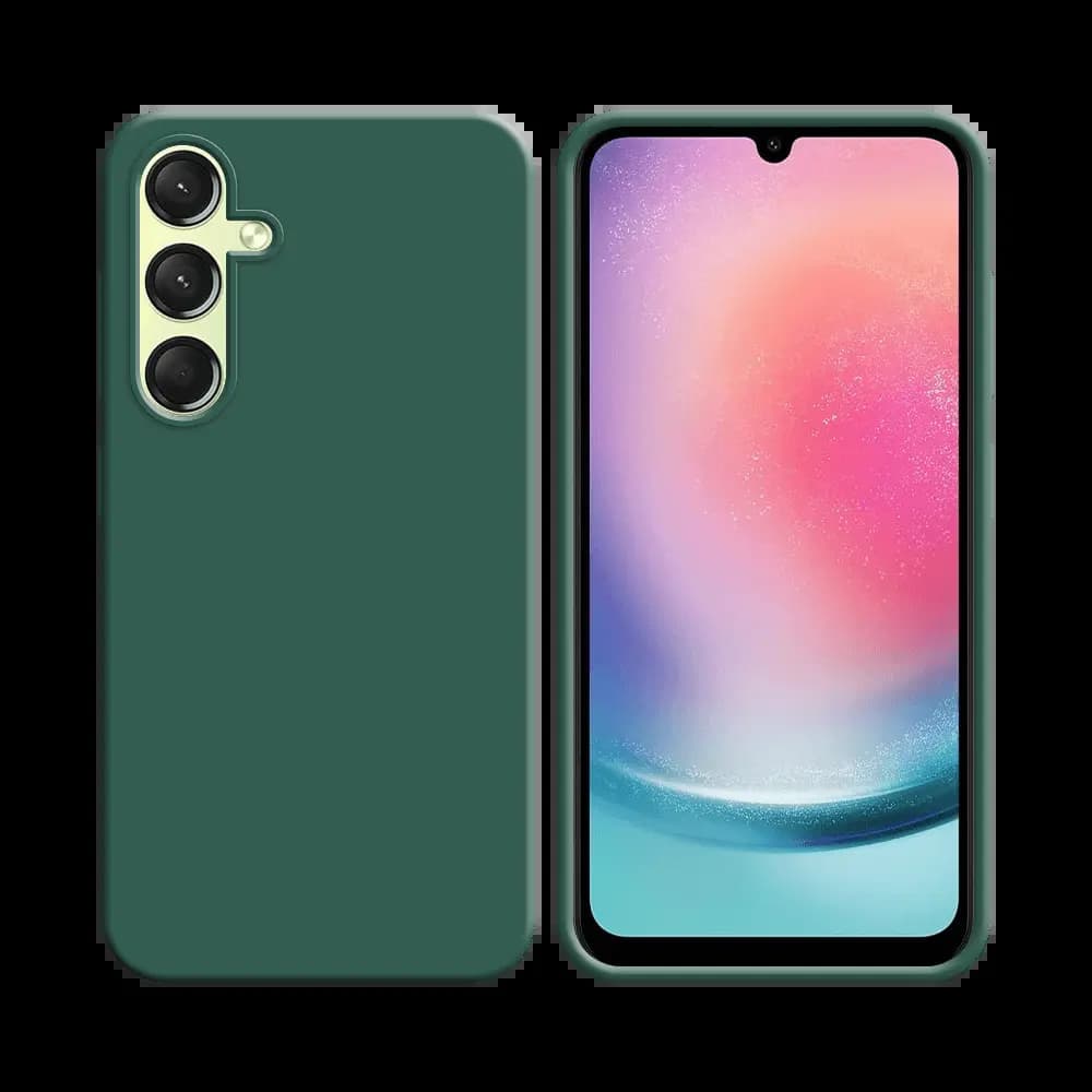 Coque silicone Samsung Galaxy A24 4G - Vert Foncé