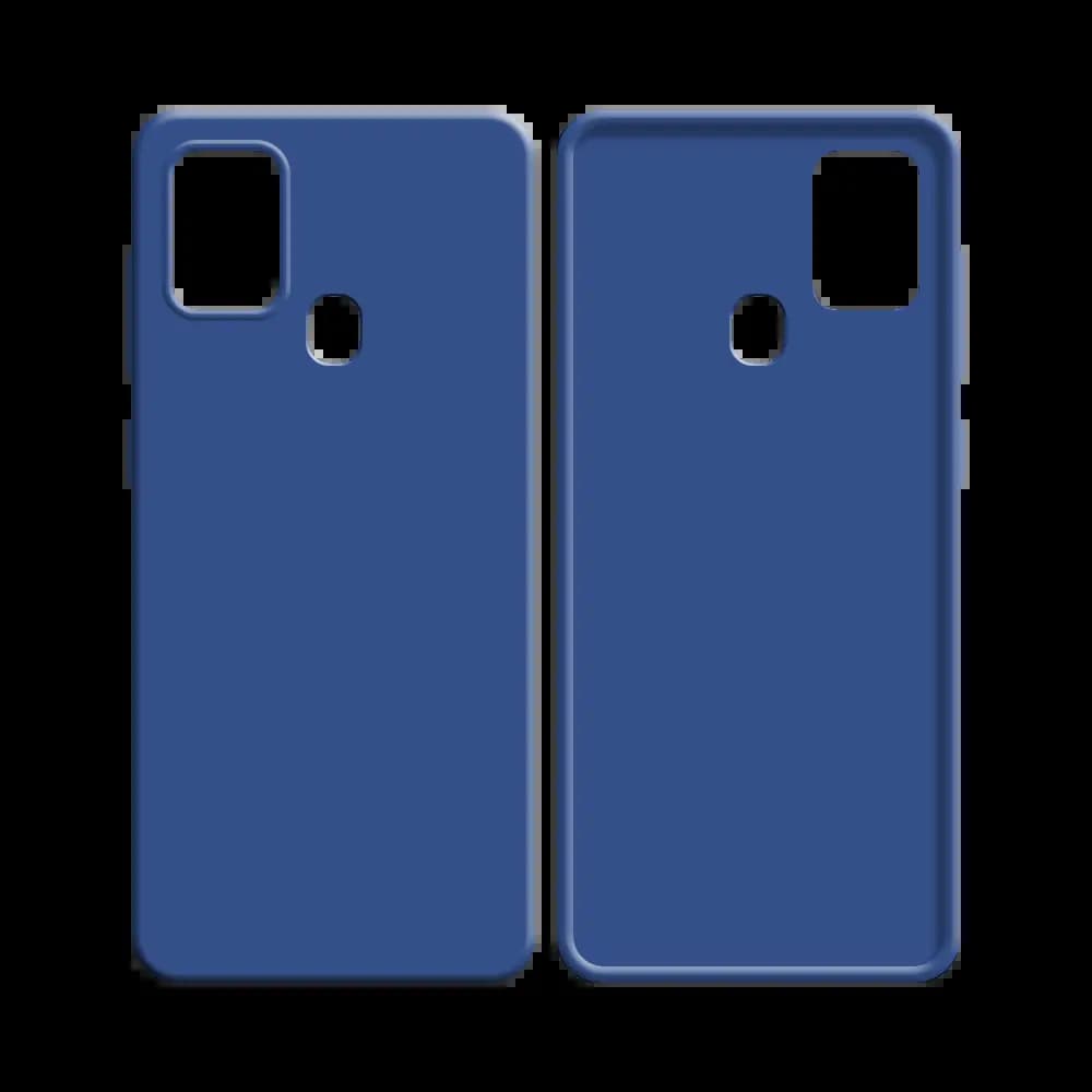 Coque silicone Samsung Galaxy A21S - Bleu Marine - Vue 2