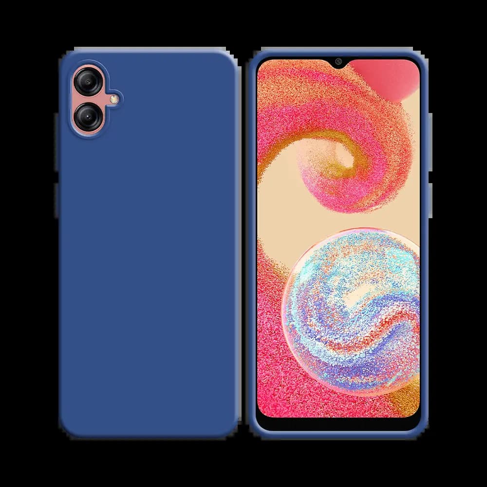 Coque silicone Samsung Galaxy A04e - Bleu Marine