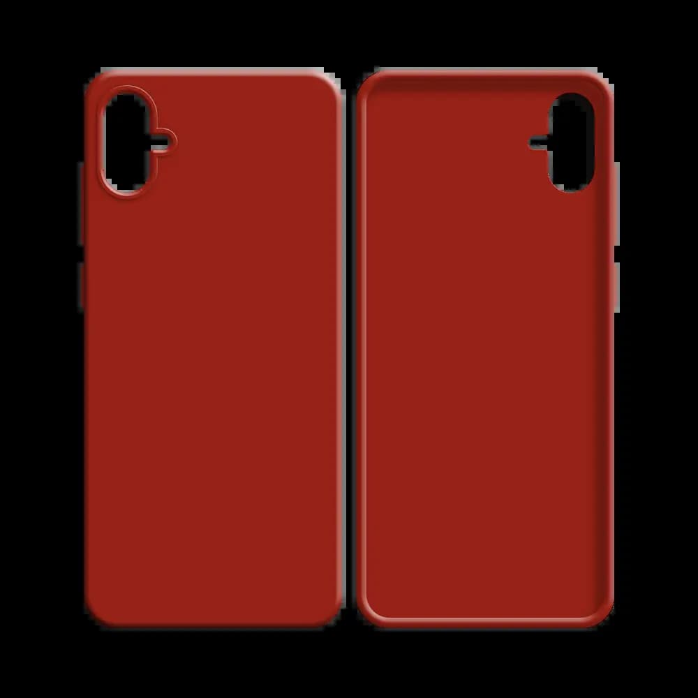 Coque silicone Samsung Galaxy A04e - Rouge - Vue 2