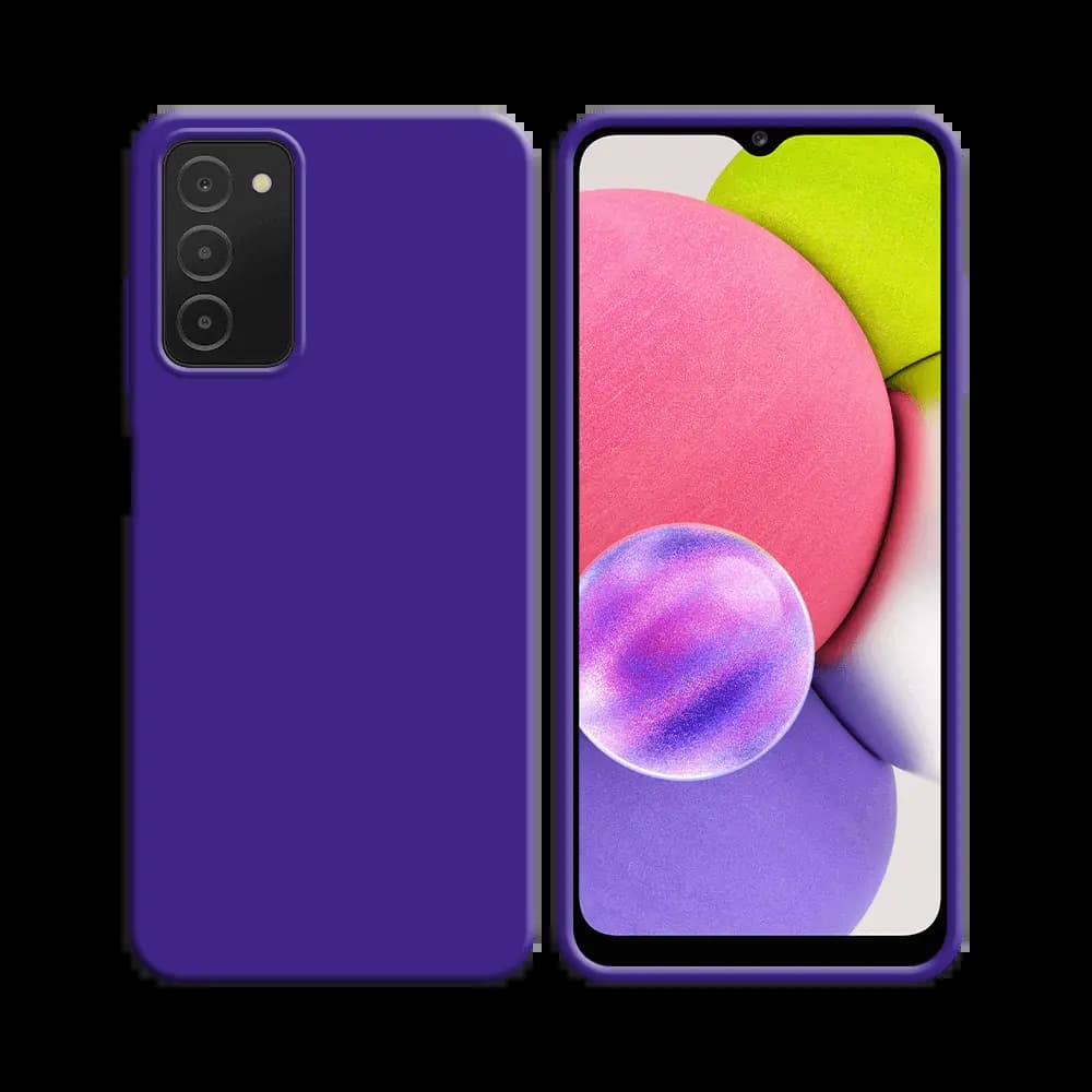 Coque silicone Samsung Galaxy A03s - Mauve