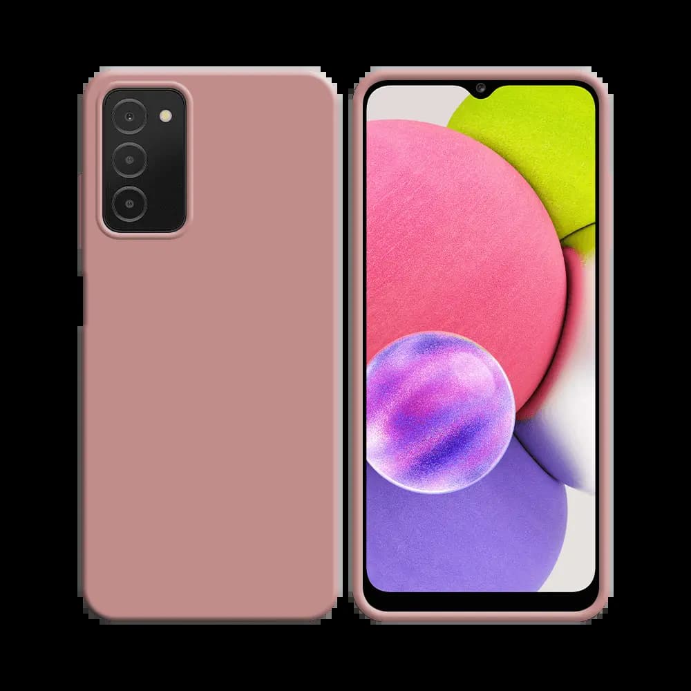 Coque silicone Samsung Galaxy A03s - Rose