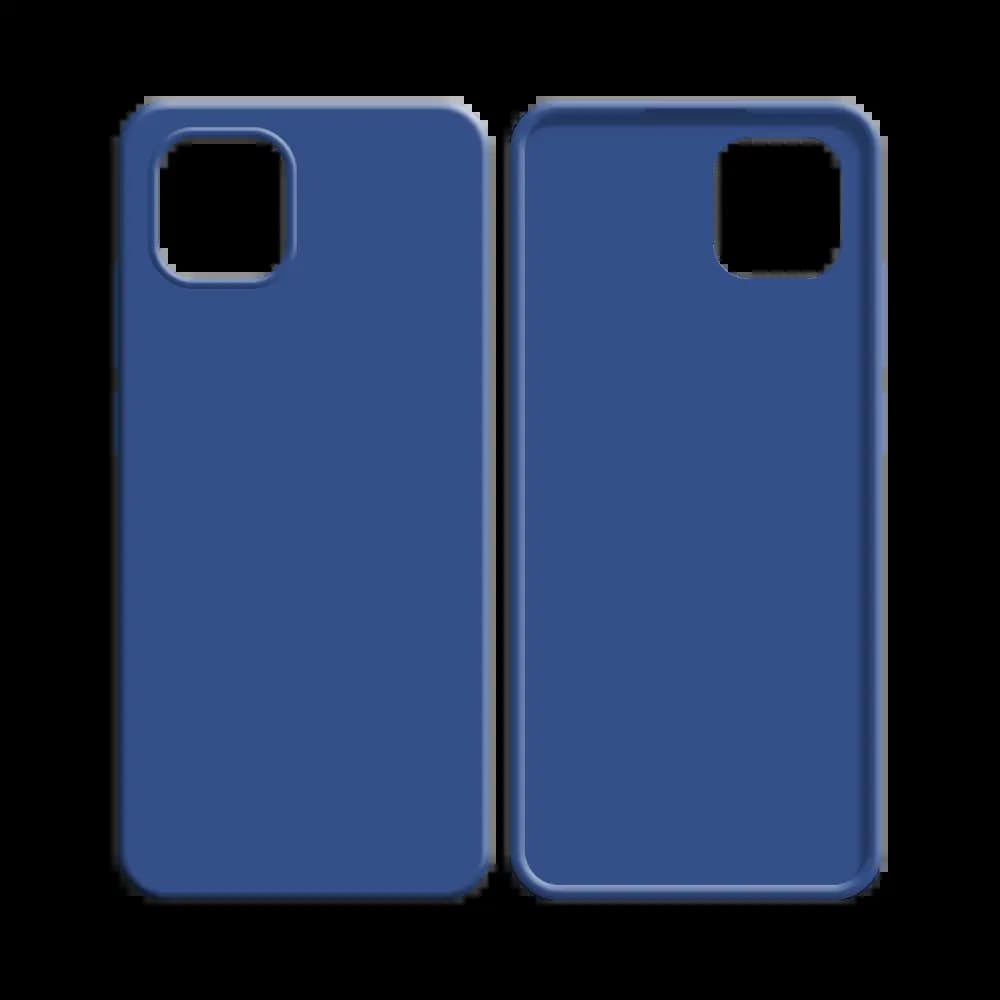 Coque silicone Samsung Galaxy A03 - Bleu Marine - Vue 2