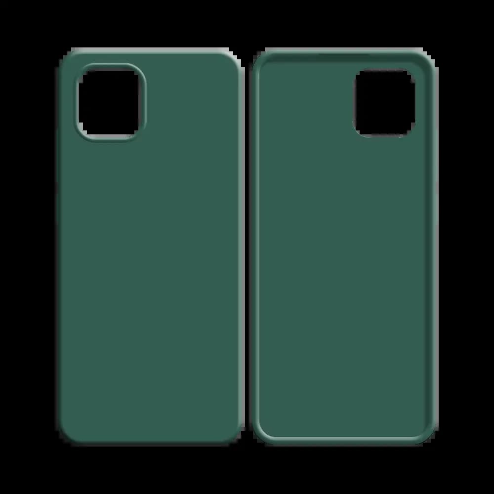 Coque silicone Samsung Galaxy A03 - Vert Foncé - Vue 2