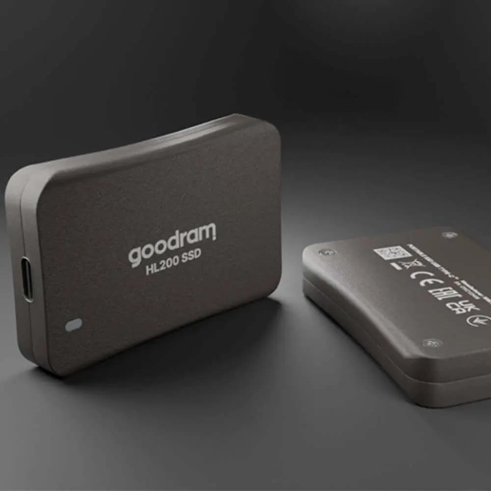 Disque Dur Externe Goodram (avec Câbles USB vers USB-C & USB-C vers USB-C) 512GB 