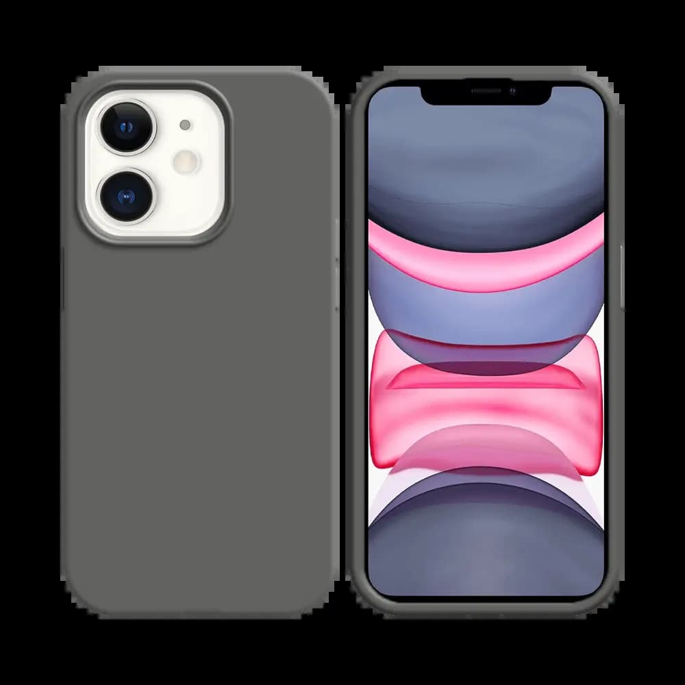 Coque silicone iPhone 11 - Gris Foncé