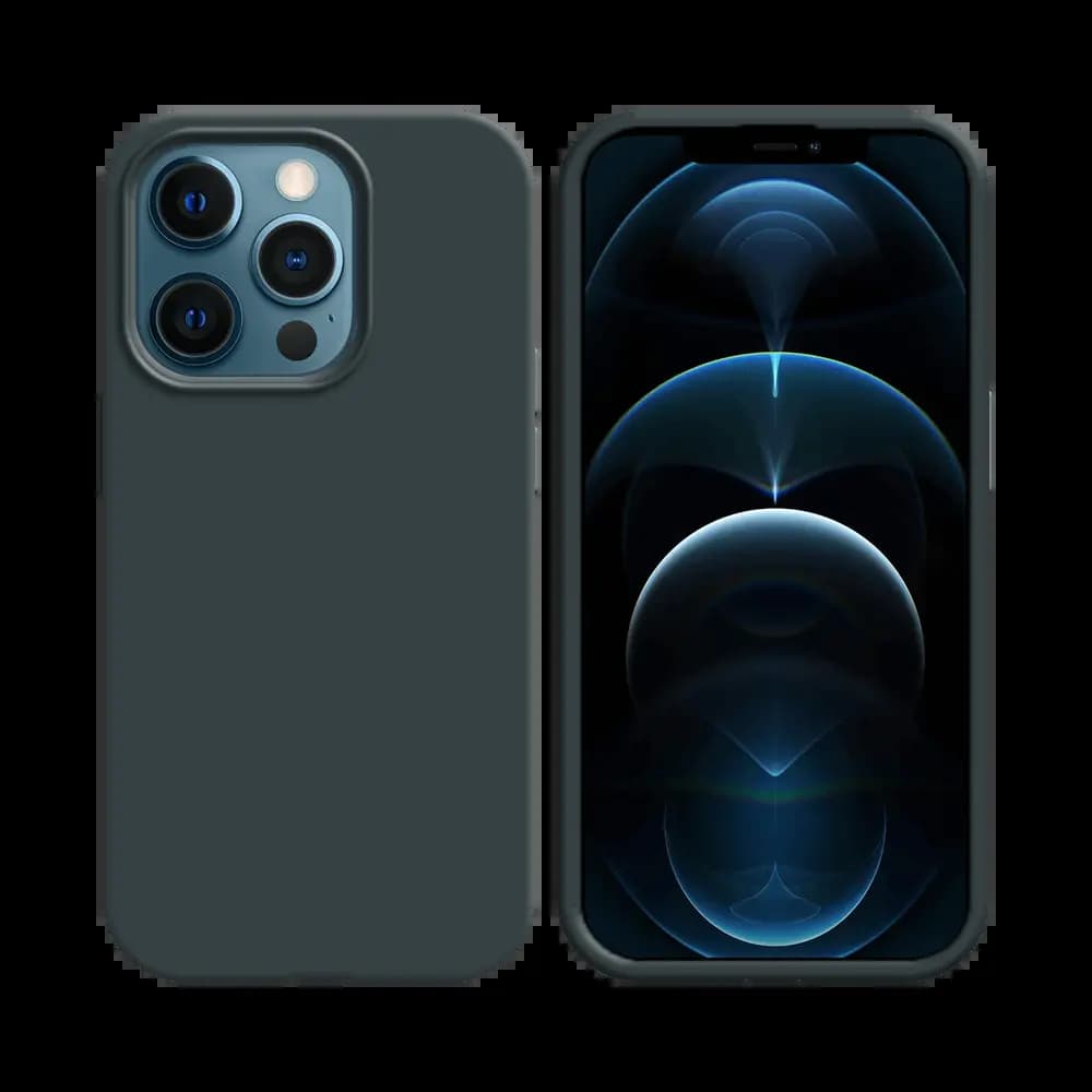 Coque silicone iPhone 12 Pro Max - Noir