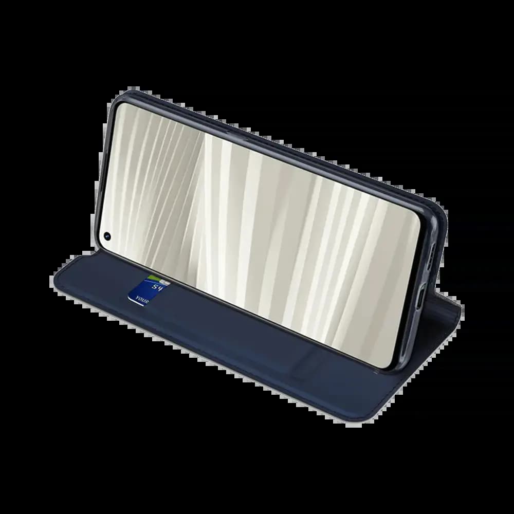 Housse folio Realme GT 2 Pro porte-carte - Dux Ducis Skin Pro Bleu