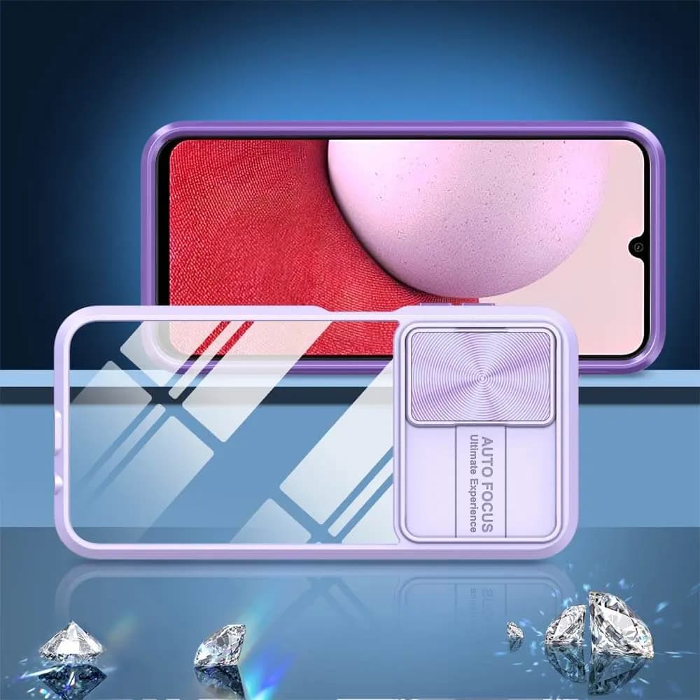 Coque Samsung Galaxy A14 avec cache caméra - PROTECT IE027 Violet - Vue 2
