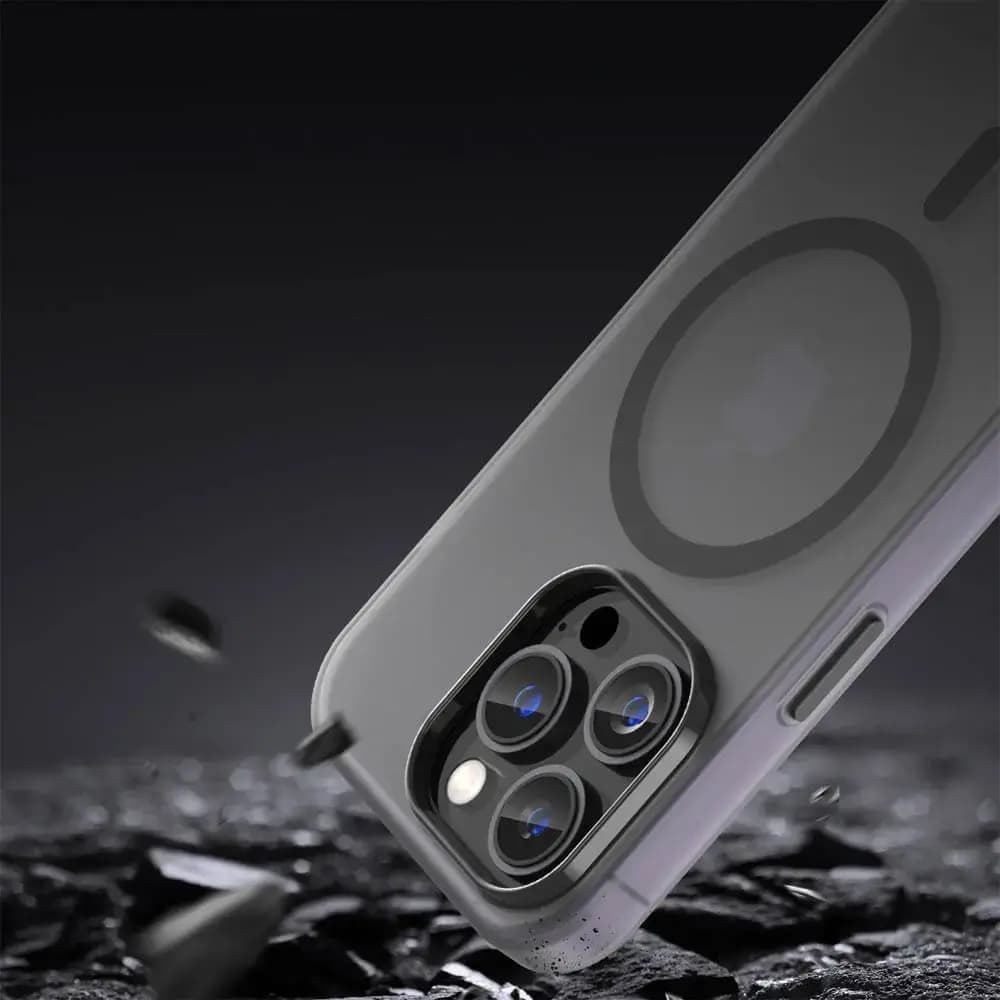 Coque MagSafe bi-matière iPhone 14 Pro - PROTECT MF-006 Noir 