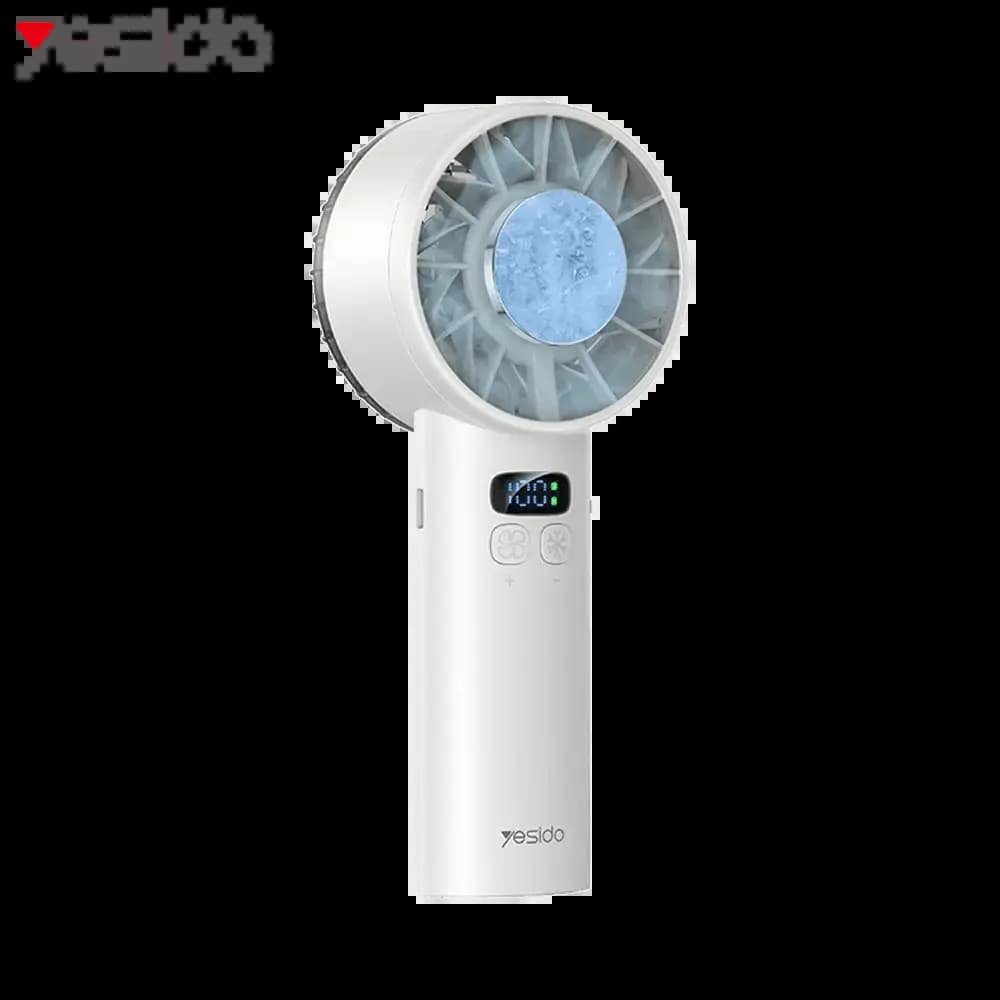 Mini ventilateur portable 3600mAh Yesido YF18 avec refroidissement d'air - Blanc