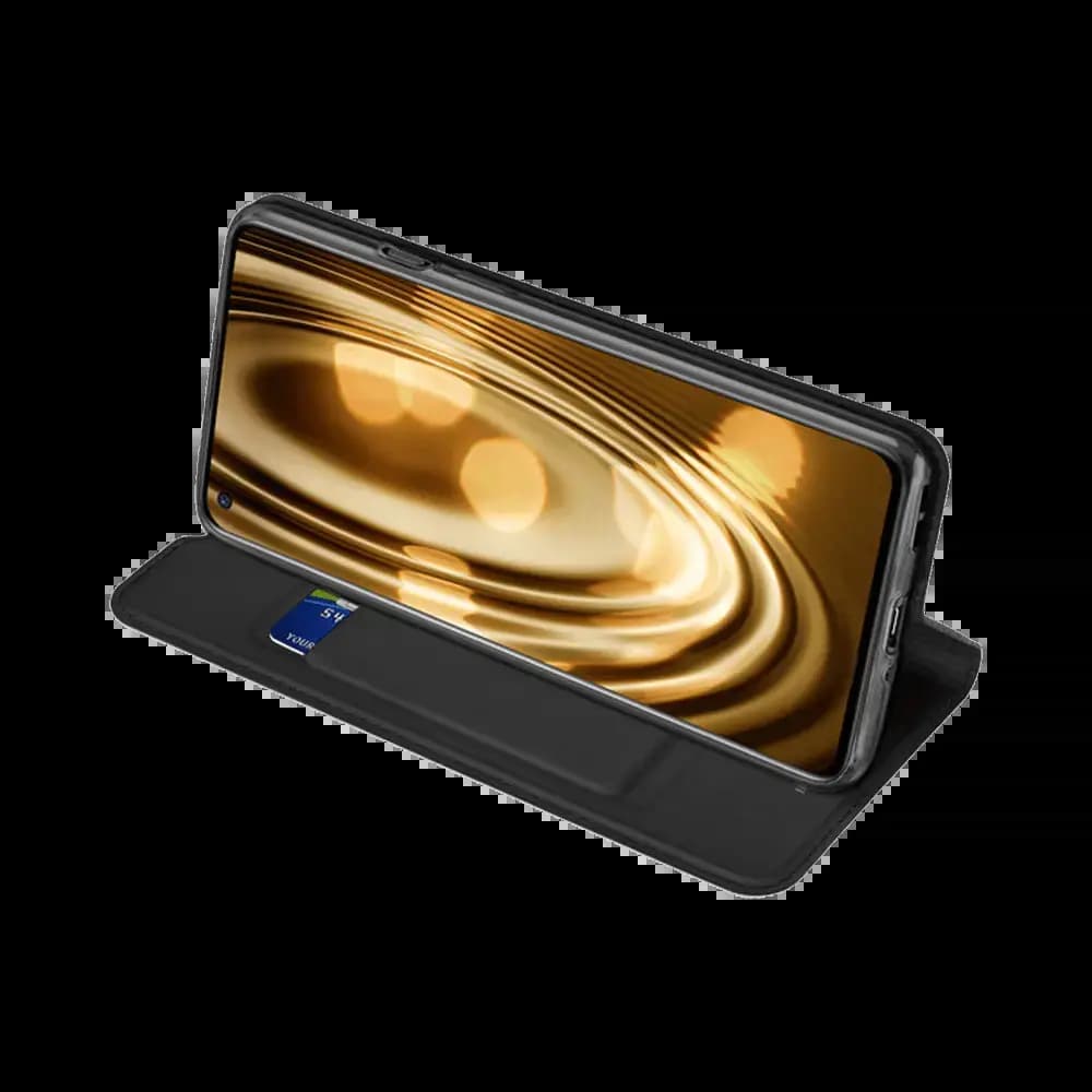 Housse folio OnePlus 9 porte-carte - Dux Ducis Skin Pro Noir