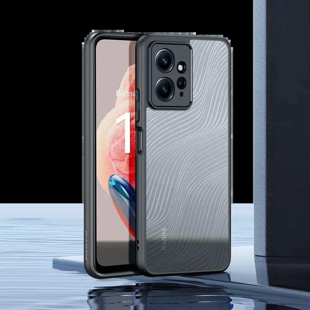 Coque Xiaomi Redmi Note 12 4G anti-chocs finition mate - Dux Ducis Aimo Noir