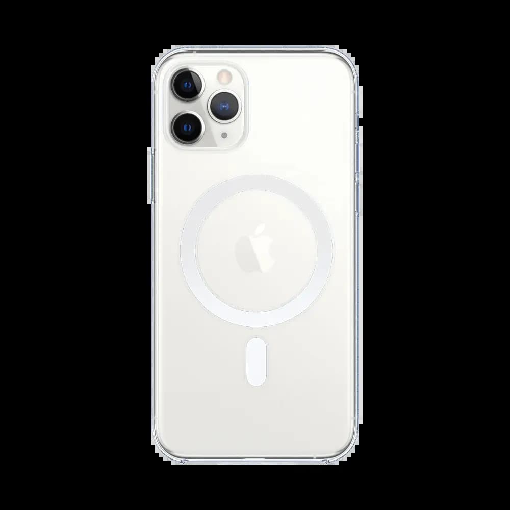 Coque MagSafe silicone transparente iPhone 11 Pro Max 
