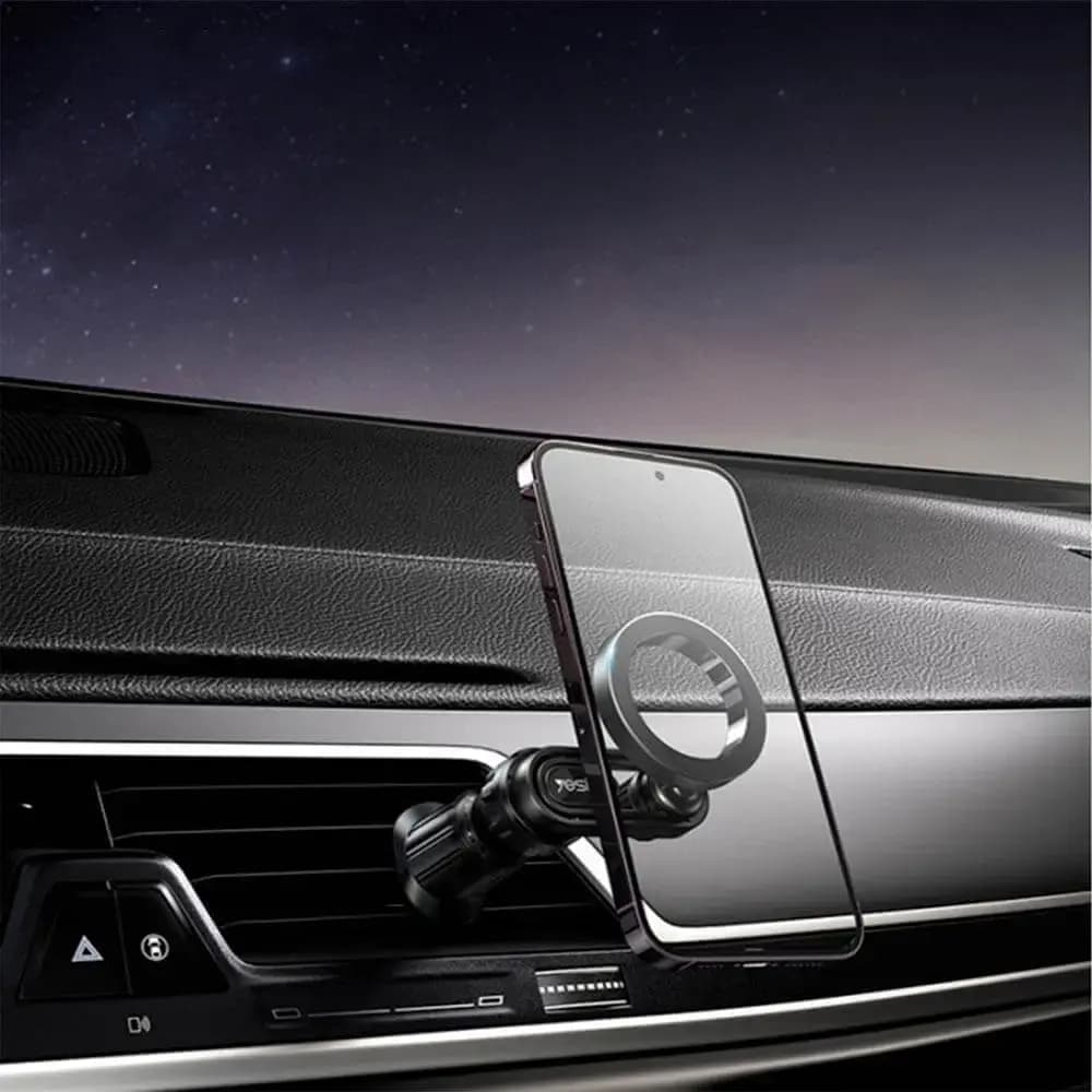 Support smartphone magnétique MagSafe pour voiture - Yesido C157 Noir