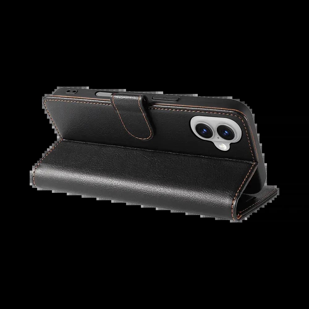 Housse folio anti-RFID iPhone 17 – PROTECT IP011 Noir