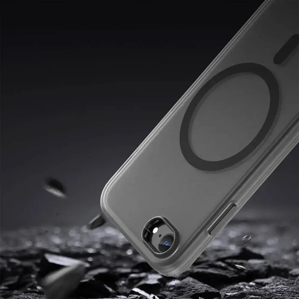 Coque MagSafe bi-matière iPhone 7 / 8 / SE (2nd & 3e Gen) - PROTECT MF-006 Noir