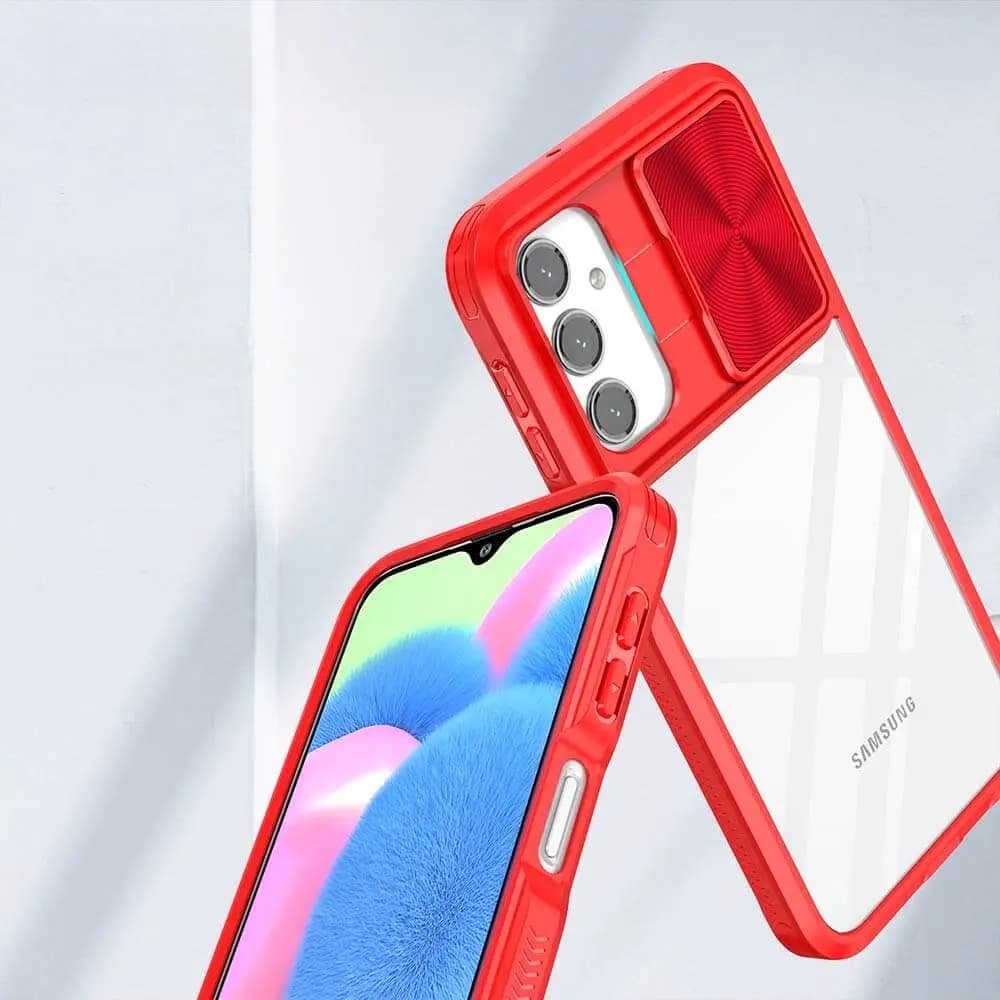 Coque avec cache caméra – Galaxy A16 5G A166/Galaxy A16 4G A165/Galaxy A17 5G – PROTECT IE027 Rouge  - Vue 5