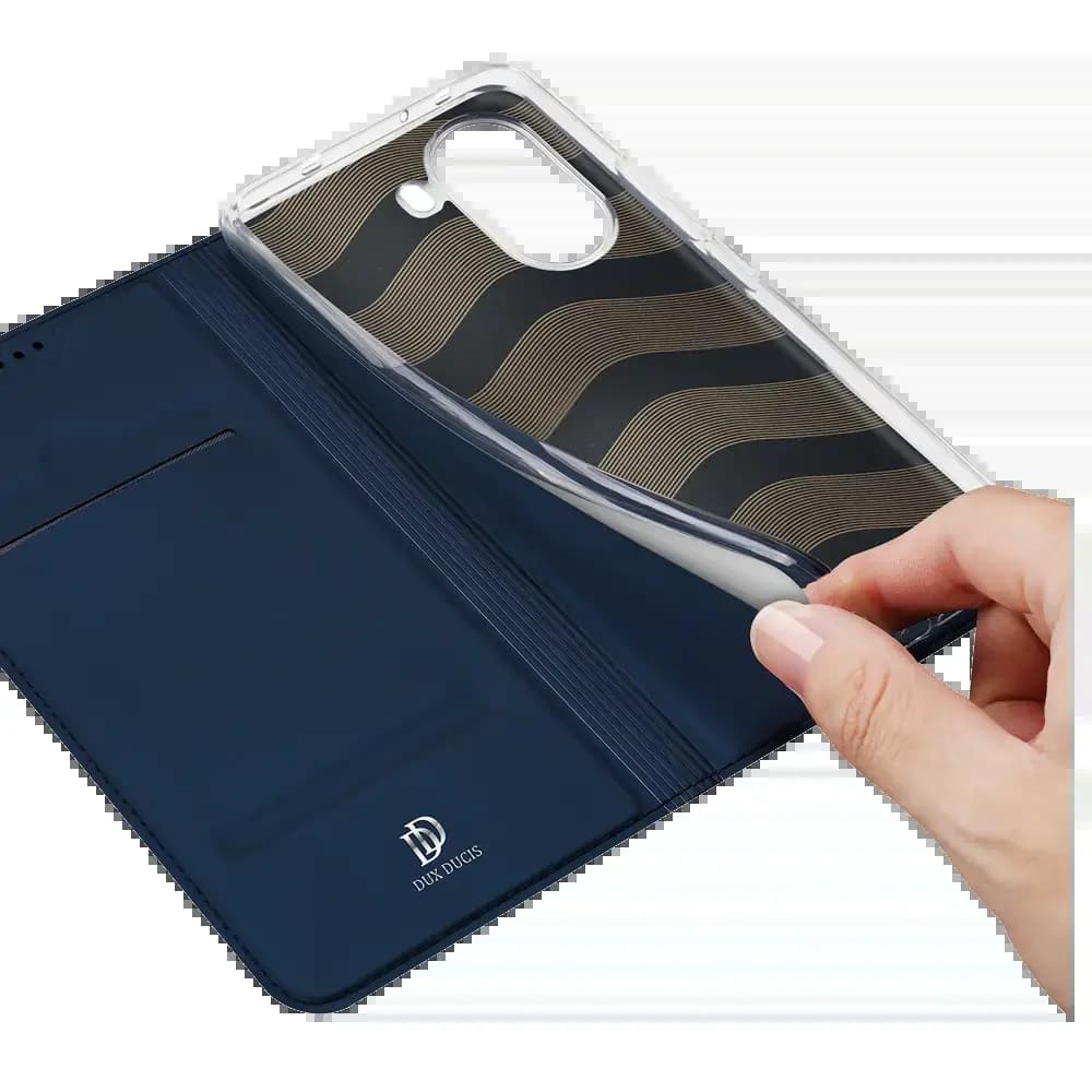 Housse folio Samsung Galaxy S25 porte-carte – Dux Ducis Skin Pro Noir - Vue 5