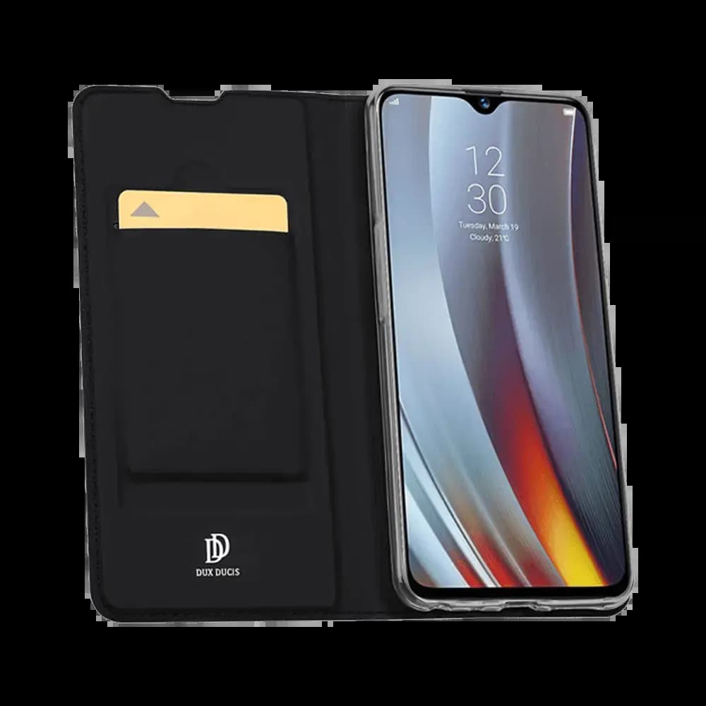 Housse folio OPPO Reno3 Pro porte-carte - Dux Ducis Skin Pro Noir
