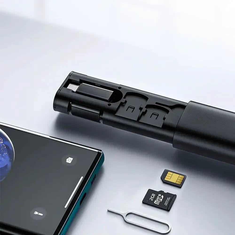 Kit d'Accessoires (Connecteur USB-C + USB + Lightning + MicroUSB) Mcdodo Noir