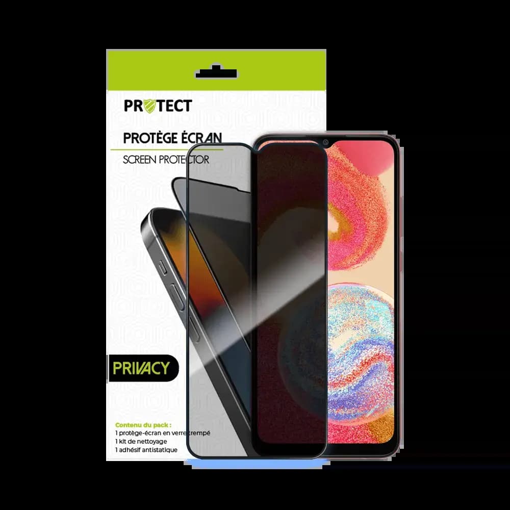 Verre trempé anti-espions Samsung Galaxy A04e protection écran 9H - PROTECT Transparent - Vue 2