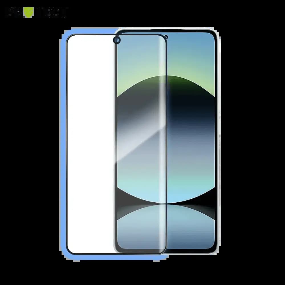 Verre trempé intégral 5D 9H – protection écran Xiaomi Redmi Note 14 5G – PROTECT Noir