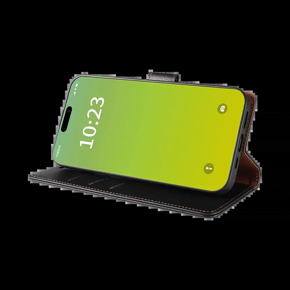 Housse folio anti-RFID iPhone 15 – PROTECT IP011 Noir - Vue 5