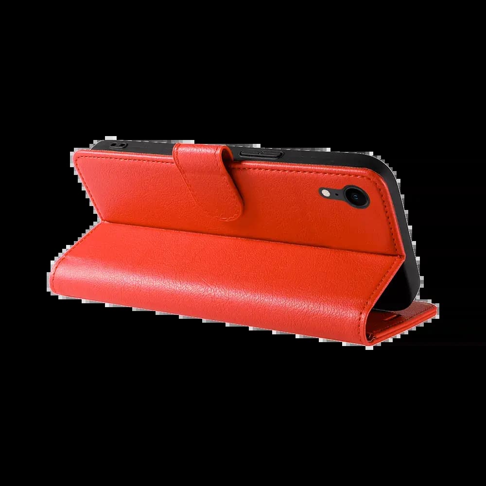 Housse folio anti-RFID iPhone XR – PROTECT IP011 Rouge