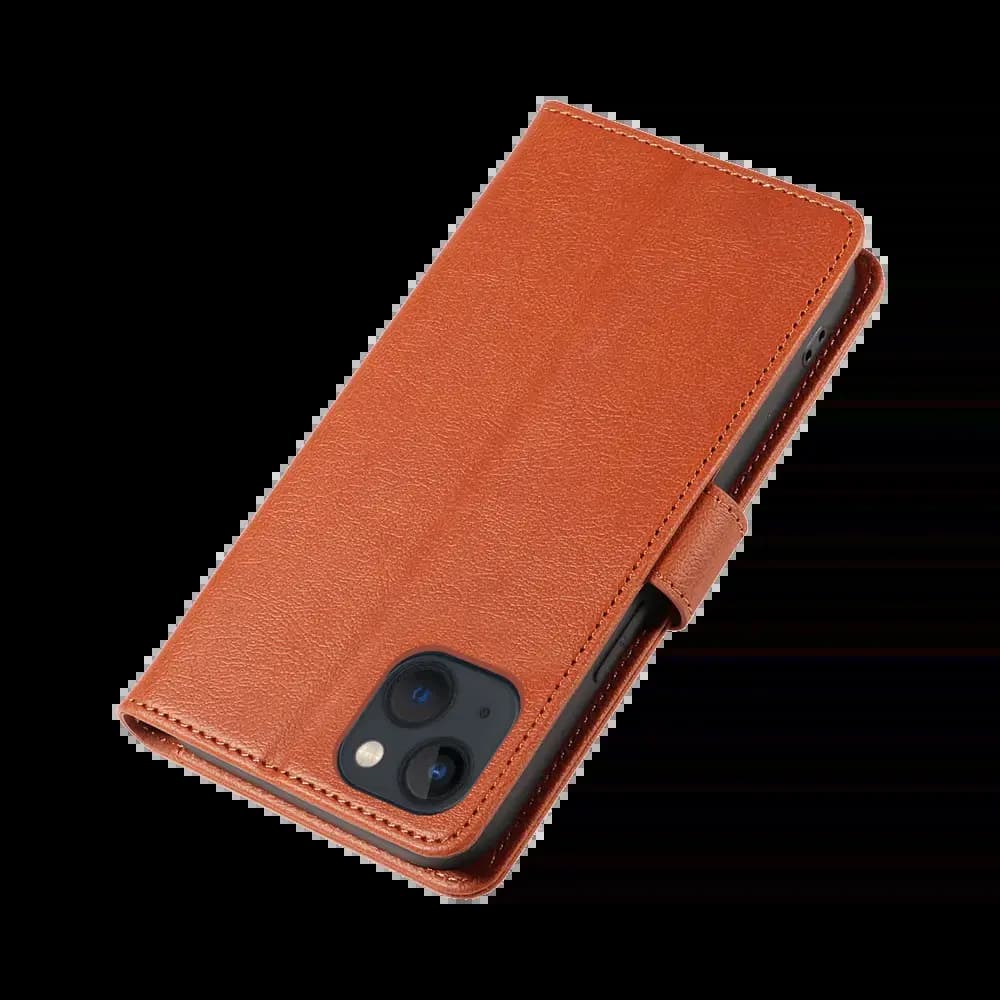 Housse folio anti-RFID iPhone 13 – PROTECT IP011 Marron - Vue 6