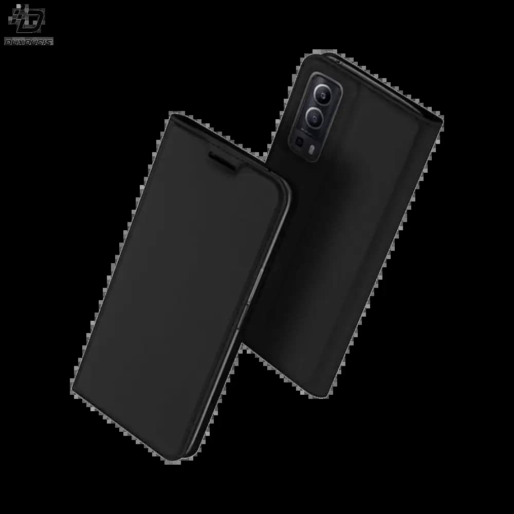 Housse folio Vivo Y72 5G porte-carte - Dux Ducis Skin Pro Noir
