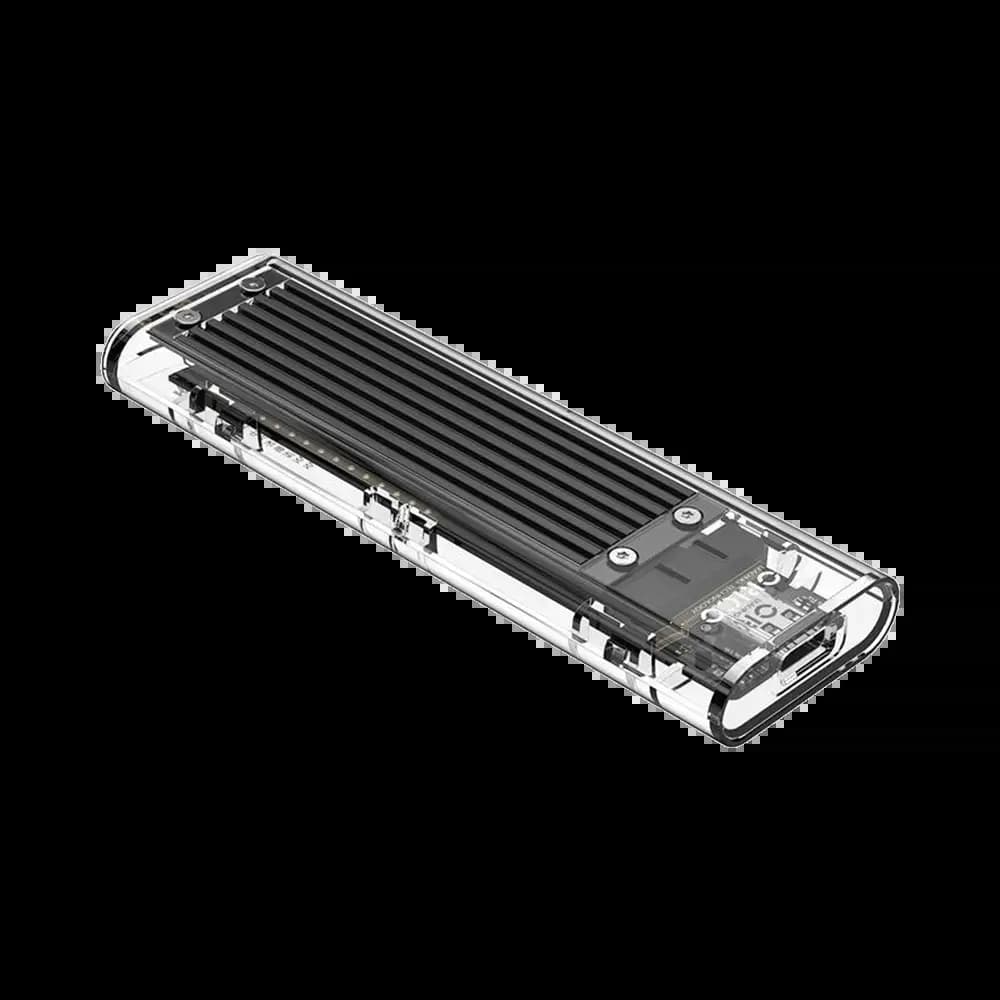 Boîtier SSD M.2 NVMe 10 Gb/s USB-C - Orico Transparent