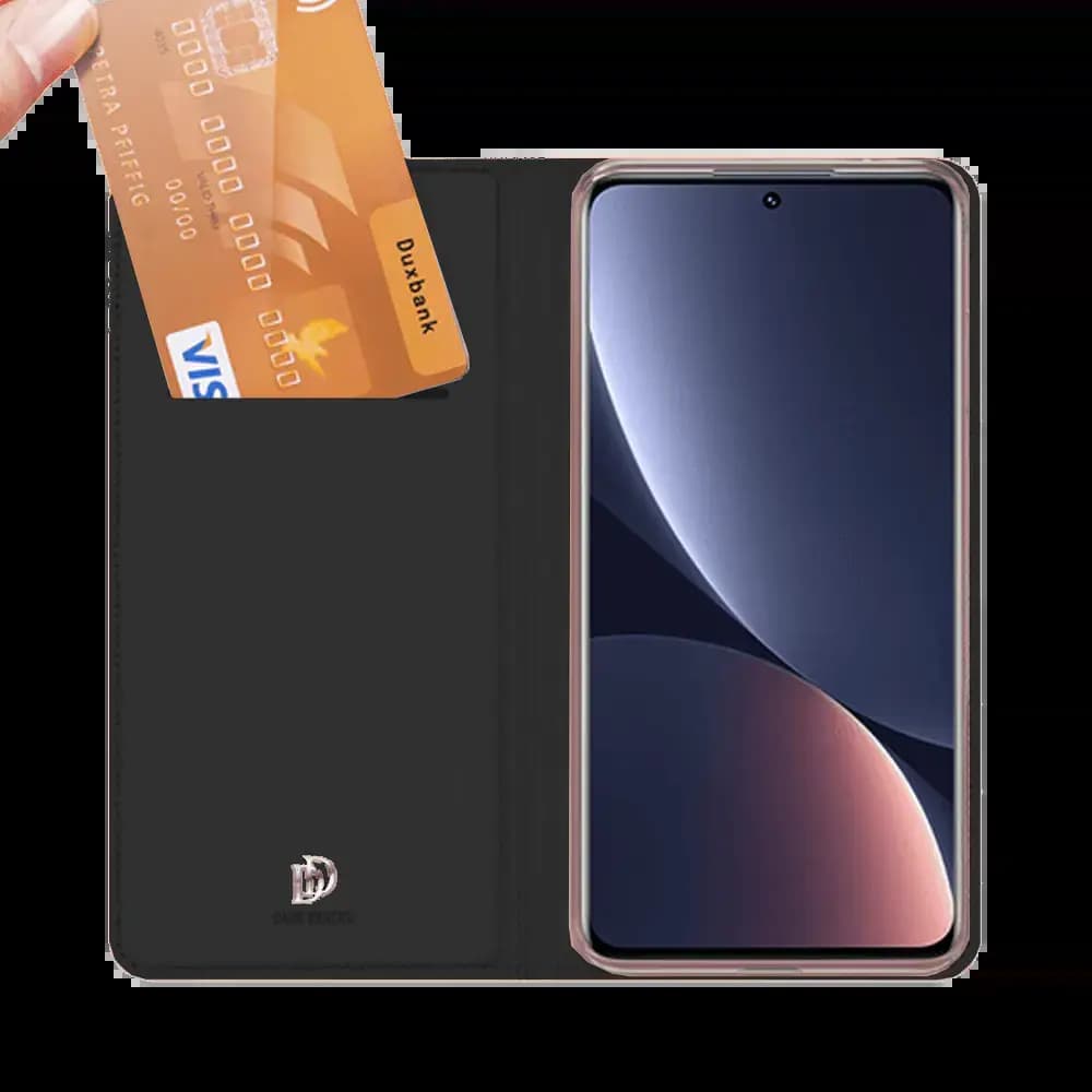 Housse folio Xiaomi 12 Pro porte-carte - Dux Ducis Skin Pro Bleu