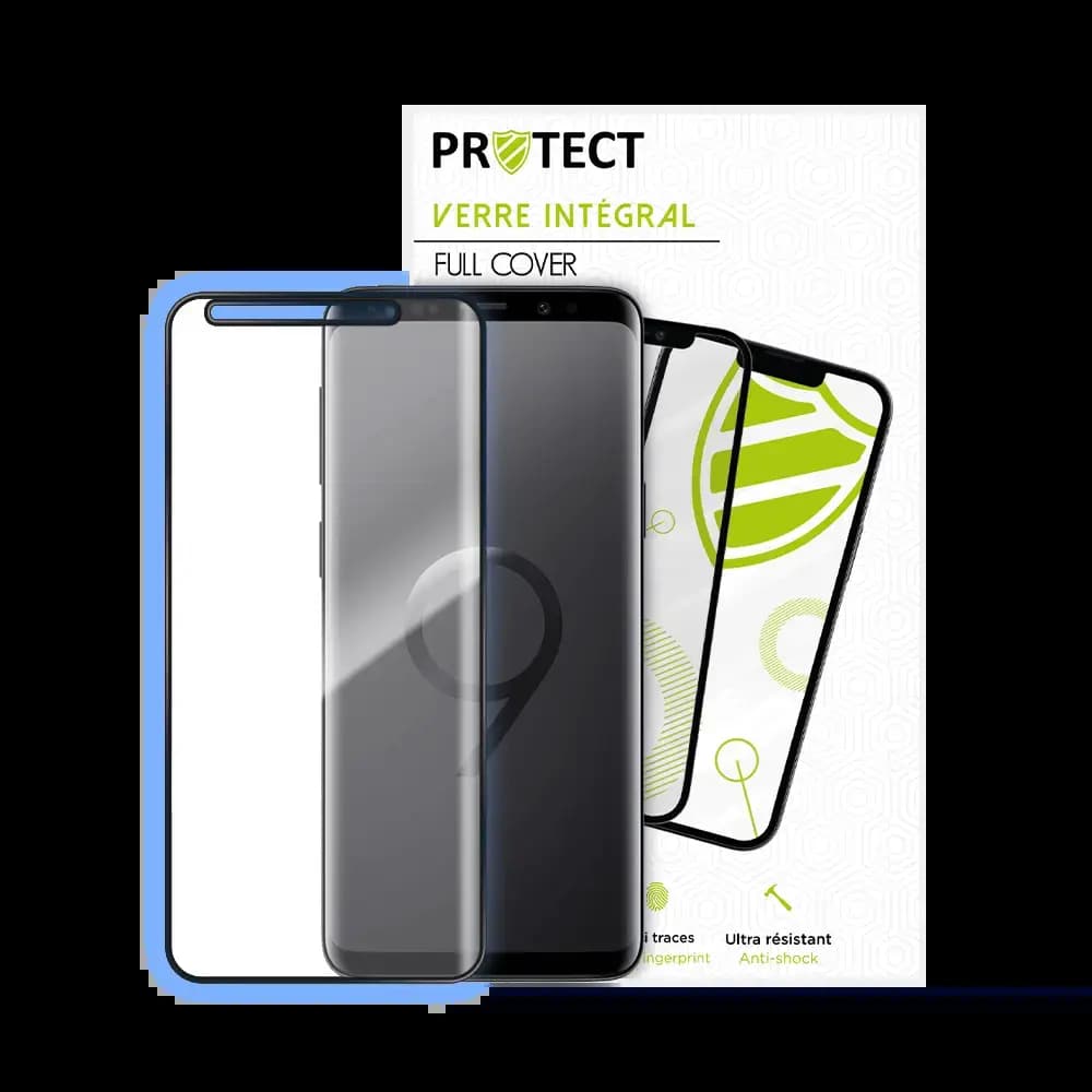 Verre trempé intégral Samsung Galaxy S9 protection écran 9H - PROTECT Noir