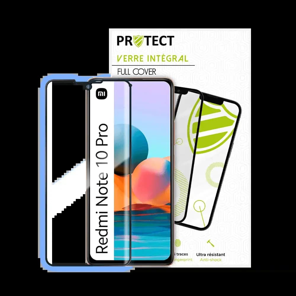 Verre trempé intégral Xiaomi Redmi Note 10 Pro 4G protection écran 9H - PROTECT Noir
