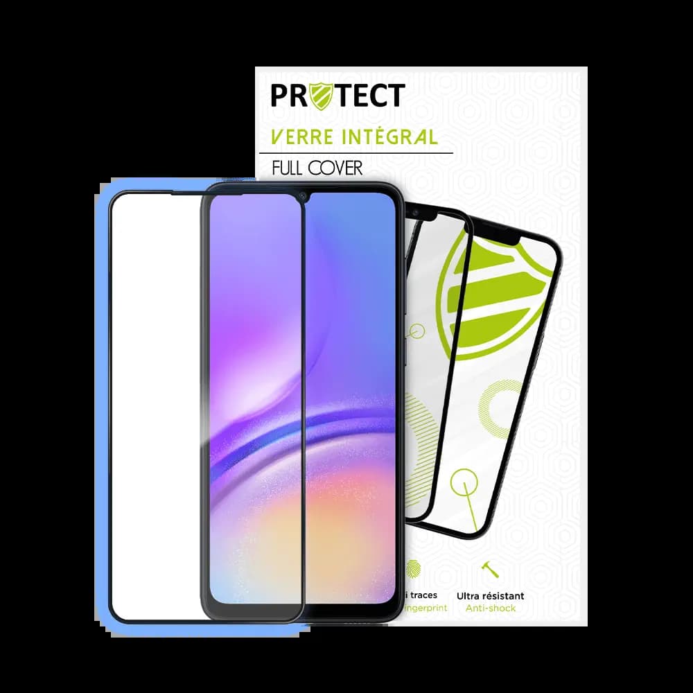 Verre trempé intégral Samsung Galaxy A05 protection écran 9H - PROTECT Noir