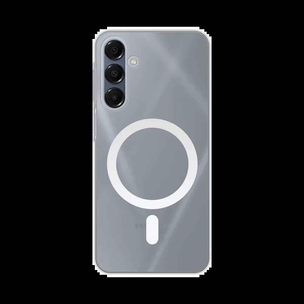 Coque MagSafe silicone transparente Samsung Galaxy A16 5G / Galaxy A16 4G - Vue 2