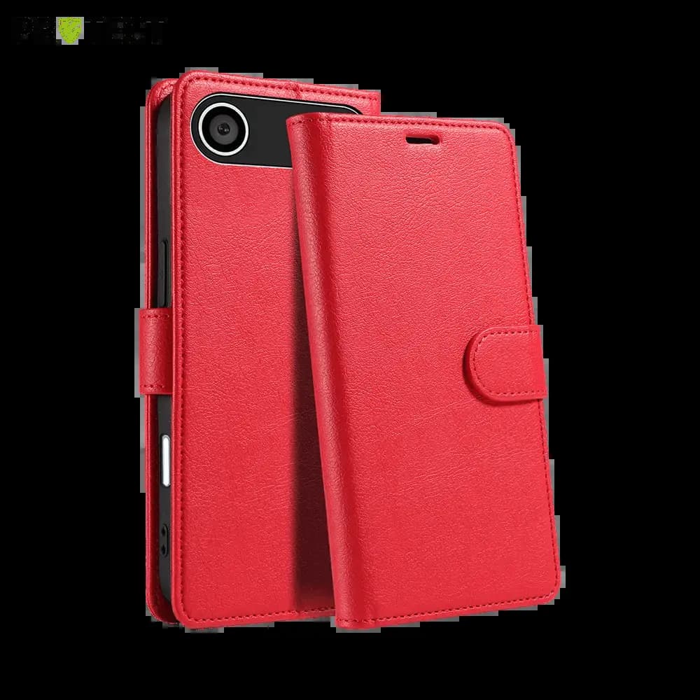 Housse folio anti-RFID iPhone Air – PROTECT IP011 Rouge
