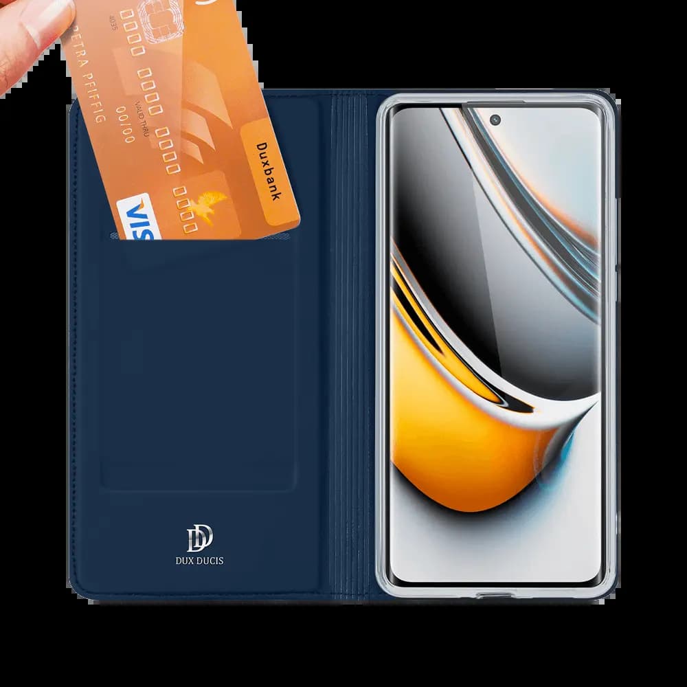 Housse folio Realme 11 Pro / 11 Pro+ porte-carte - Dux Ducis Skin Pro Noir
