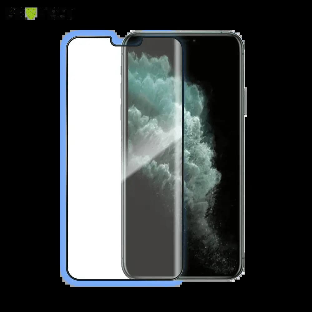 Verre trempé intégral iPhone 11 Pro Max / XS Max protection écran 9H - PROTECT Noir