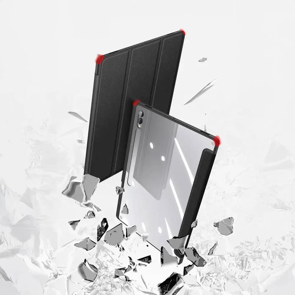 Housse folio Samsung Galaxy Tab S9 Ultra avec dos transparent & porte-stylet - Dux Ducis  Toby Rose