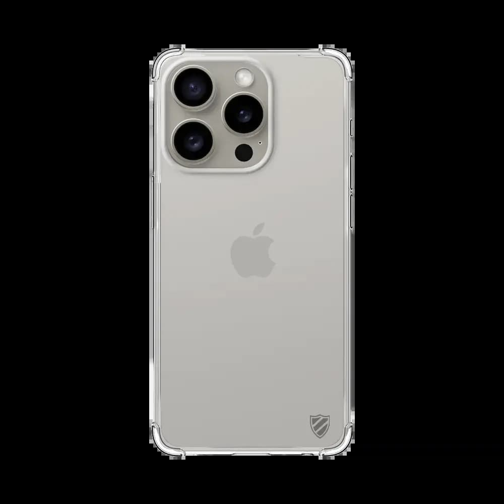 Coque antichoc renforcée transparente  iPhone 15 Pro - silicone PROTECT