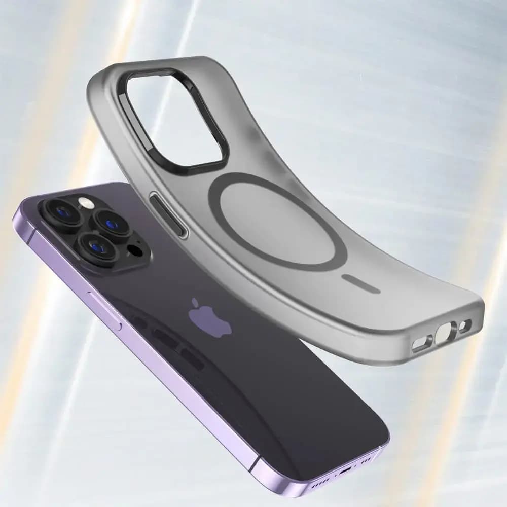 Coque MagSafe bi-matière iPhone 14 Pro - PROTECT MF-006 Noir 