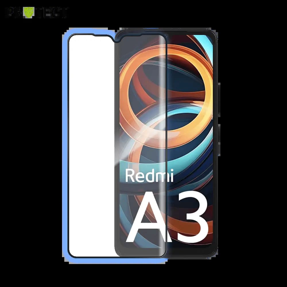 Verre trempé intégral Xiaomi Redmi A3 protection écran 9H - PROTECT Noir