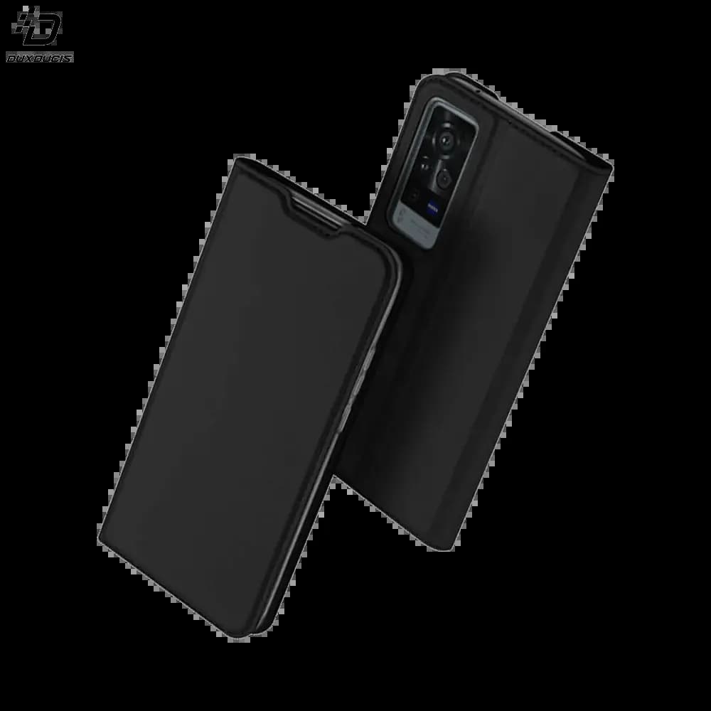 Housse folio Vivo X60 Pro porte-carte - Dux Ducis Skin Pro Noir