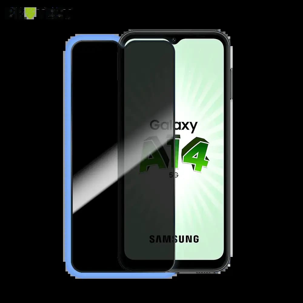 Verre trempé anti-espions Samsung Galaxy A14 5G / A14 4G protection écran 9H - PROTECT Transparent