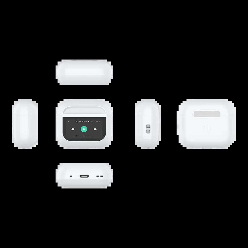 Écouteurs Bluetooth avec Écran Tactile (BT 5.3) Blanc