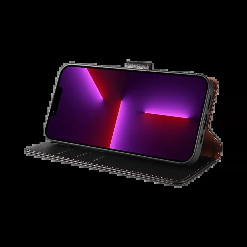Housse folio anti-RFID iPhone 12 Pro Max – PROTECT IP011 Noir - Vue 5